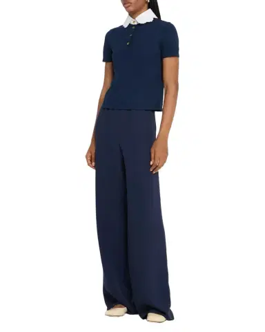 Valentino Garavani Elastic Wide Leg Trousers | Thumbnail 1