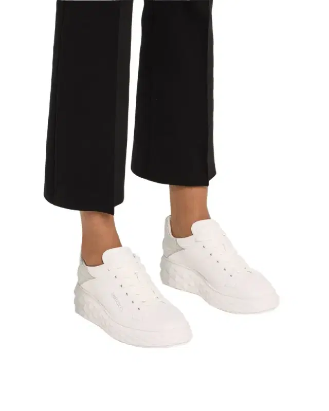 Diamond Leather Ombre Low-Top Sneakers