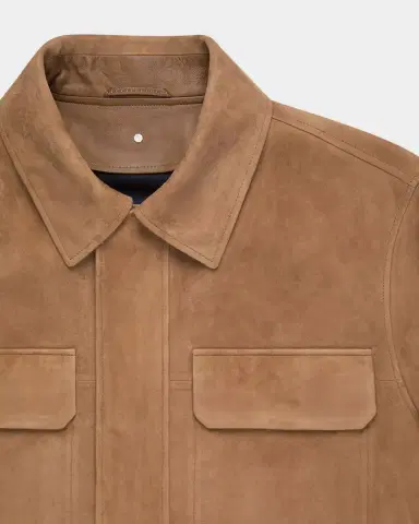 Stefano Ricci Men's Suede Full-Zip Field Jacket | Thumbnail 5 Stefano Ricci Men's Suede Full-Zip Field Jacket | Thumbnail 5