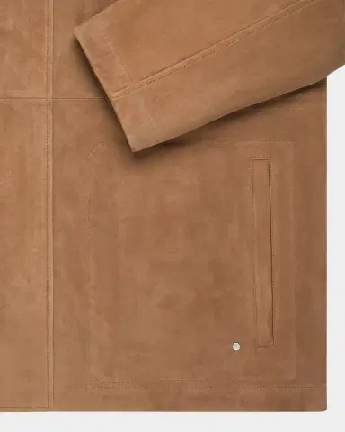 Stefano Ricci Men's Suede Full-Zip Field Jacket | Thumbnail 6 Stefano Ricci Men's Suede Full-Zip Field Jacket | Thumbnail 6