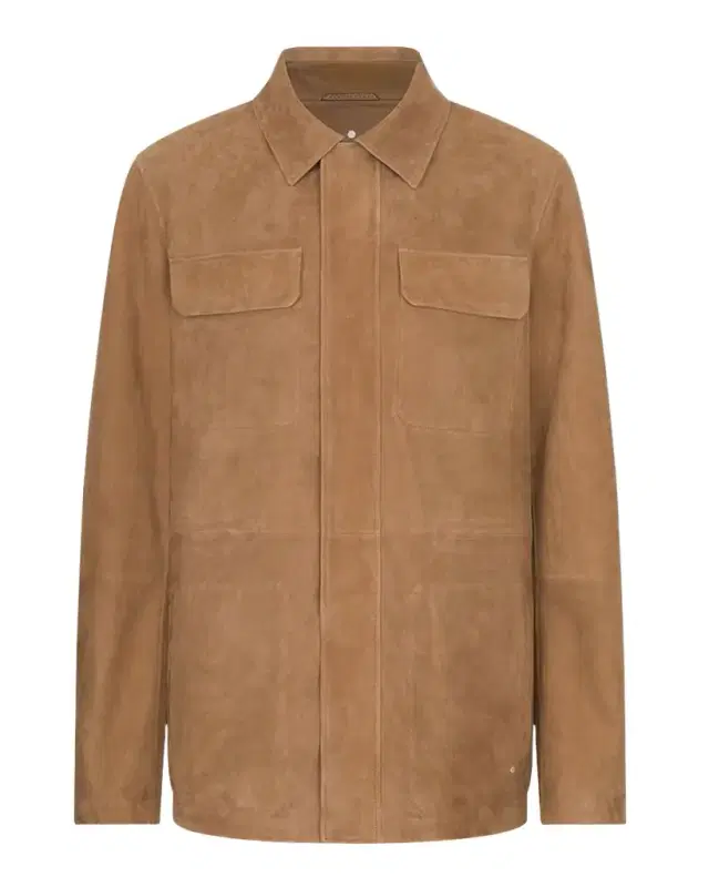 Stefano Ricci Men 's Suede Full-Zip Field Jacket