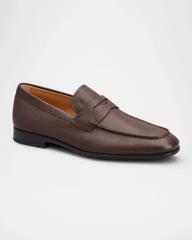 Tod's Men's Mocassino Gomma Leggera Leather Penny Loafers | Thumbnail 4