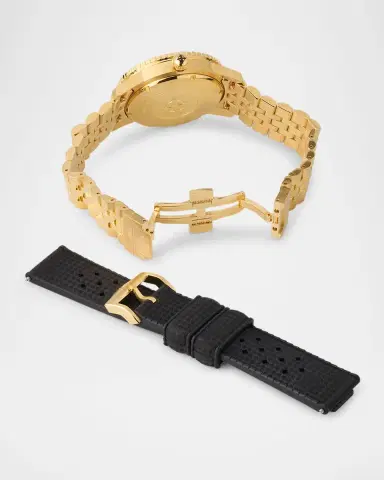 ZODIAC Limited Edition Compression Diver Automatic 18K Gold-Plated Bracelet Watch Gift Set, 40mm | Thumbnail 3 ZODIAC Limited Edition Compression Diver Automatic 18K Gold-Plated Bracelet Watch Gift Set, 40mm | Thumbnail 3