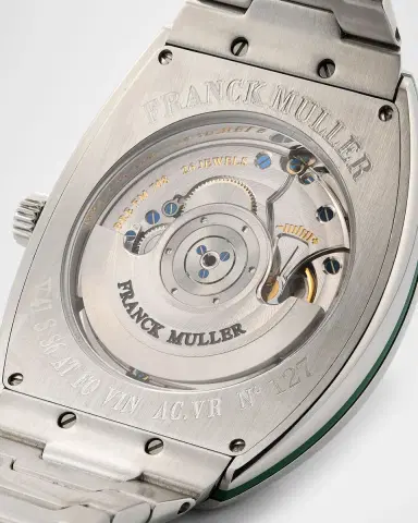 Franck Muller 41mm Slim Vintage Vanguard Bracelet Watch, Green | Thumbnail 5 Franck Muller 41mm Slim Vintage Vanguard Bracelet Watch, Green | Thumbnail 5