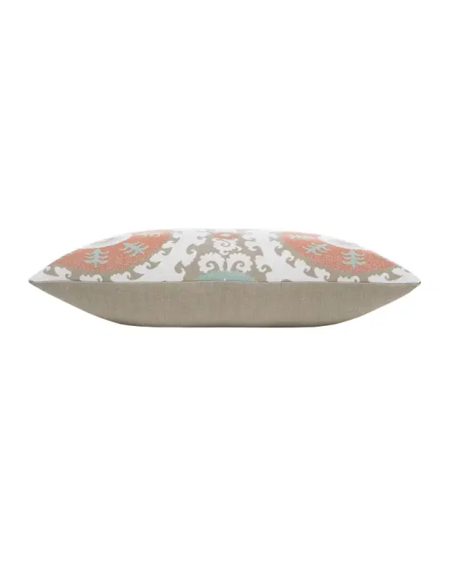 Elaine Smith Suzani Oasis Indoor/Outdoor Pillow, 22" Square