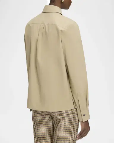 CALLAS Milano Brooks Button-Down Cotton Poplin Shirt | Thumbnail 3 CALLAS Milano Brooks Button-Down Cotton Poplin Shirt | Thumbnail 3
