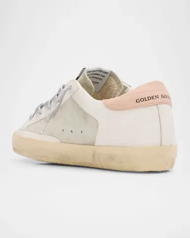 Golden Goose Super-Star Mixed Leather Low-Top Sneakers | Thumbnail 4 Golden Goose Super-Star Mixed Leather Low-Top Sneakers | Thumbnail 4