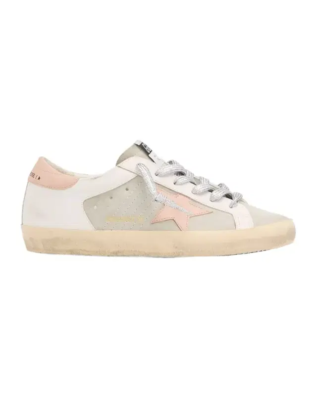 Super-Star Mixed Leather Low-Top Sneakers