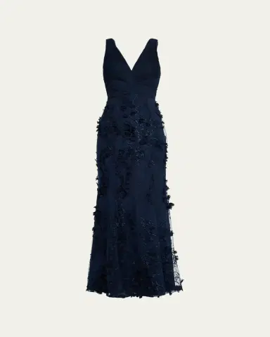 Aidan Mattox Embroidered Floral Applique Gown | Thumbnail 28 Aidan Mattox Embroidered Floral Applique Gown | Thumbnail 28