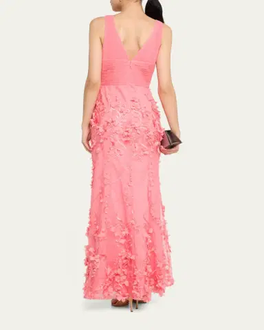 Aidan Mattox Embroidered Floral Applique Gown | Thumbnail 30 Aidan Mattox Embroidered Floral Applique Gown | Thumbnail 30