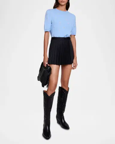 Maje Iupli Pleated Wrap Shorts | Thumbnail 2