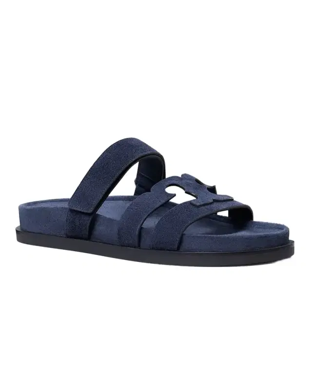 Ines Suede Sporty Slide Sandals