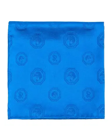 Stefano Ricci Men's Tonal Jacquard Logo Silk Pocket Square | Thumbnail 1 Stefano Ricci Men's Tonal Jacquard Logo Silk Pocket Square | Thumbnail 1