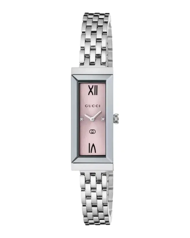 Gucci 14x34mm G-Frame Small Rectangular Watch with Bracelet Strap