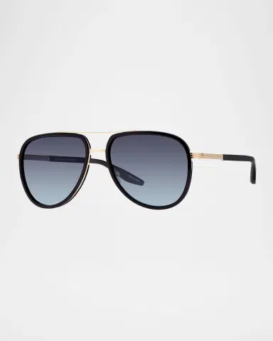 BARTON PERREIRA Men's Cani Acetate and Titanium Aviator Sunglasses | Thumbnail 3 BARTON PERREIRA Men's Cani Acetate and Titanium Aviator Sunglasses | Thumbnail 3