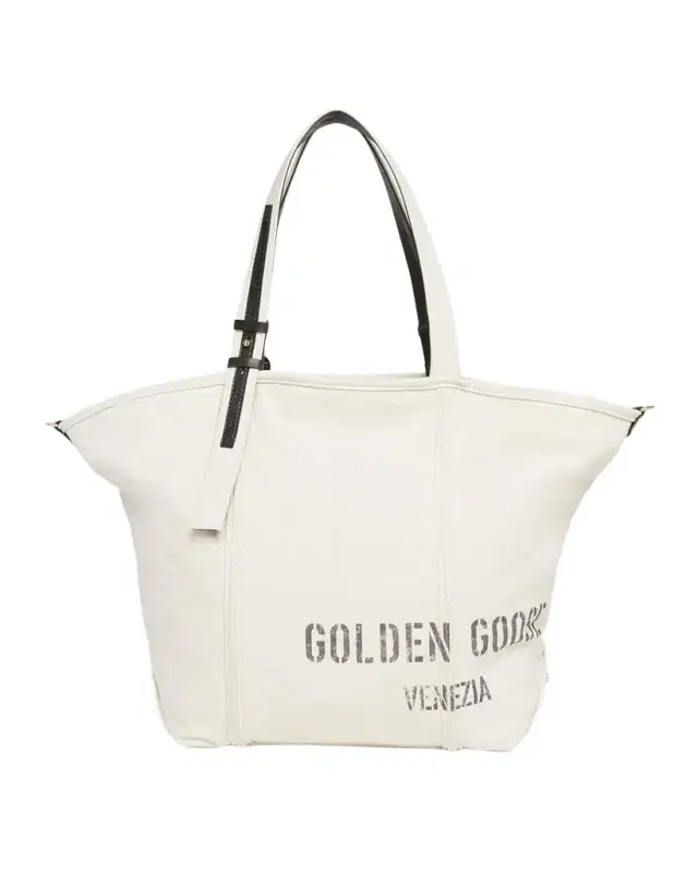 Golden Goose Logo Canvas Tote Bag