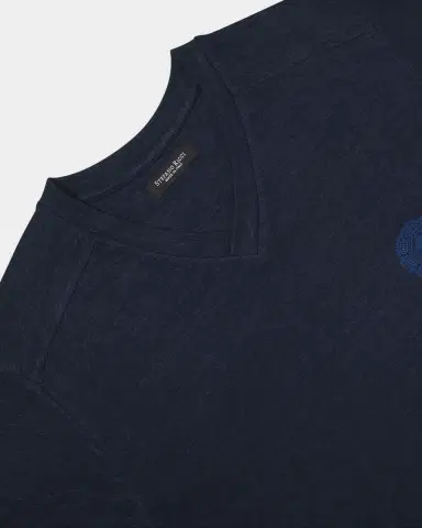 Stefano Ricci Men's Linen Long-Sleeve Logo T-Shirt | Thumbnail 3 Stefano Ricci Men's Linen Long-Sleeve Logo T-Shirt | Thumbnail 3