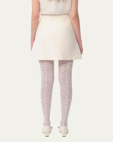 Valentino Garavani Brooch Wool Mini Skirt | Thumbnail 7