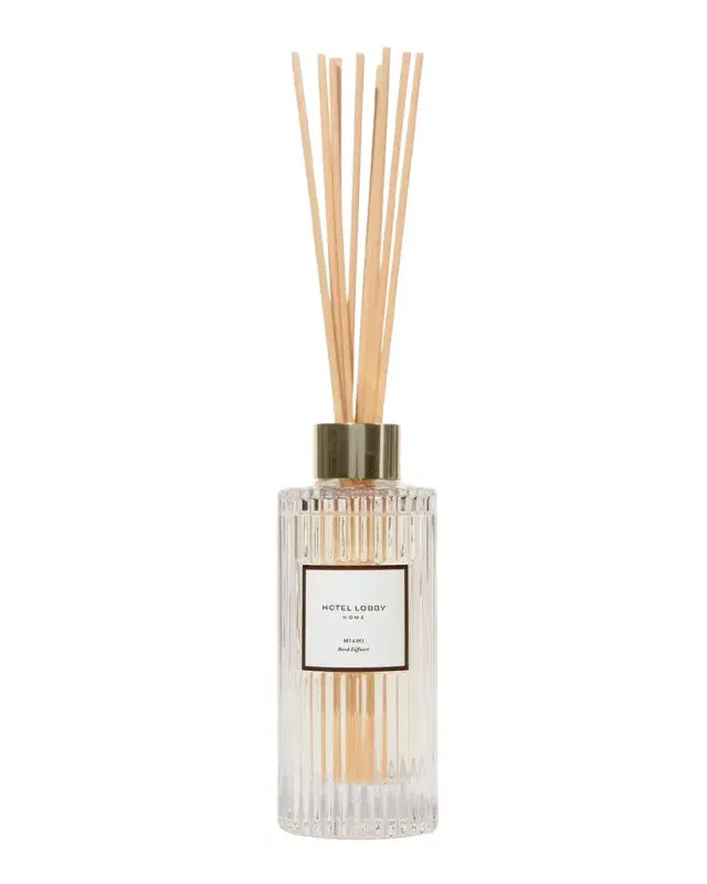 Hotel Lobby Candle Miami Reed Diffuser, 5 oz.