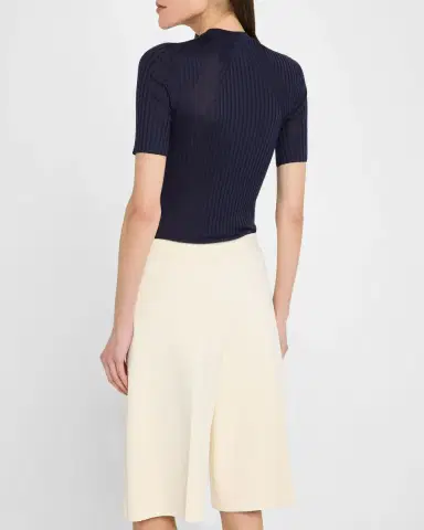 Jil Sander Short-Sleeve Rib T-Shirt | Thumbnail 3