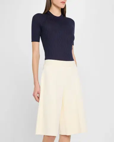 Jil Sander Short-Sleeve Rib T-Shirt | Thumbnail 4
