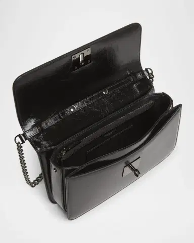 Golden Goose Gioia Shiny Wavy Leather Shoulder Bag | Thumbnail 4 Golden Goose Gioia Shiny Wavy Leather Shoulder Bag | Thumbnail 4