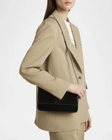 Golden Goose Gioia Shiny Wavy Leather Shoulder Bag | Thumbnail 5 Golden Goose Gioia Shiny Wavy Leather Shoulder Bag | Thumbnail 5