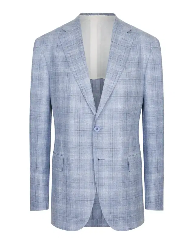 Men 's Plaid Single-Breasted Sport Coat