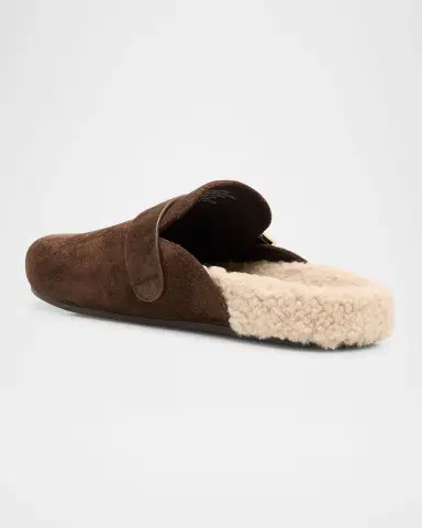 Tory Burch Mellow Suede Shearling Mules | Thumbnail 3 Tory Burch Mellow Suede Shearling Mules | Thumbnail 3