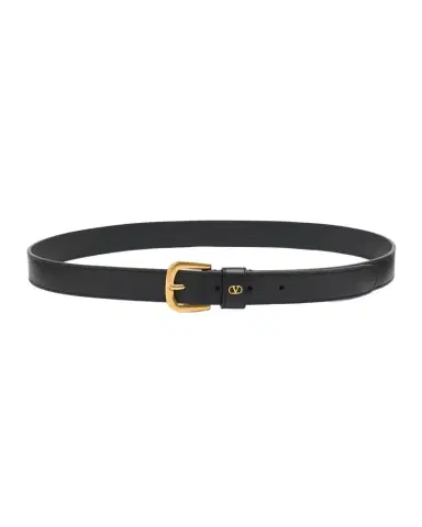 Valentino Garavani Men's Mini VLogo Leather Belt | Thumbnail 1