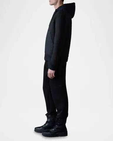 Mackage Men's Cruz Light Down Jersey Hoodie | Thumbnail 6 Mackage Men's Cruz Light Down Jersey Hoodie | Thumbnail 6