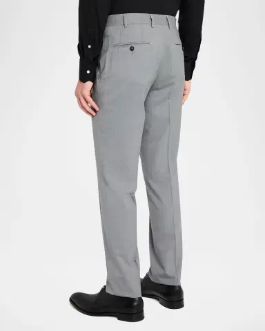 Isaia Men's Wool Flat Front Pants | Thumbnail 2 Isaia Men's Wool Flat Front Pants | Thumbnail 2