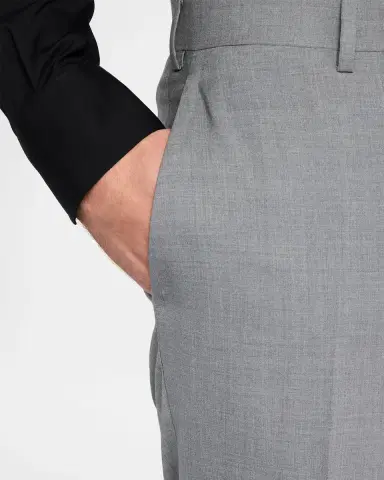 Isaia Men's Wool Flat Front Pants | Thumbnail 5 Isaia Men's Wool Flat Front Pants | Thumbnail 5