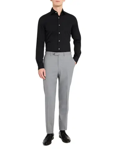 Isaia Men's Wool Flat Front Pants | Thumbnail 1 Isaia Men's Wool Flat Front Pants | Thumbnail 1