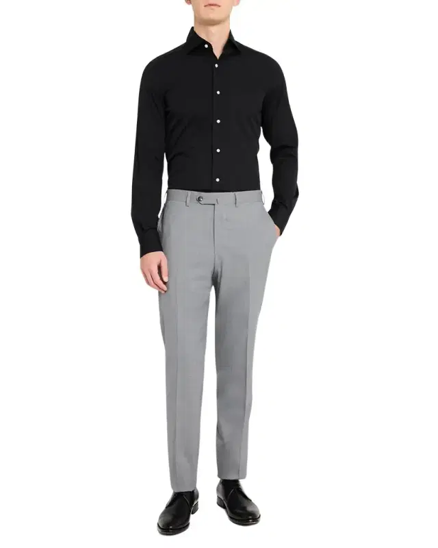 Men 's Wool Flat Front Pants