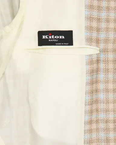 Kiton Men's Cashmere-Blend Check Sport Coat | Thumbnail 6