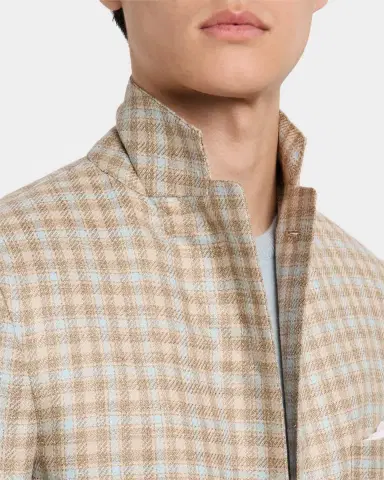 Kiton Men's Cashmere-Blend Check Sport Coat | Thumbnail 7