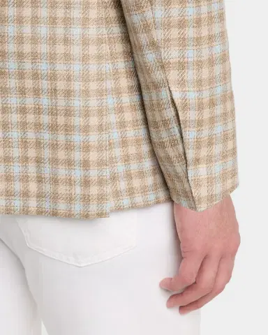 Kiton Men's Cashmere-Blend Check Sport Coat | Thumbnail 8