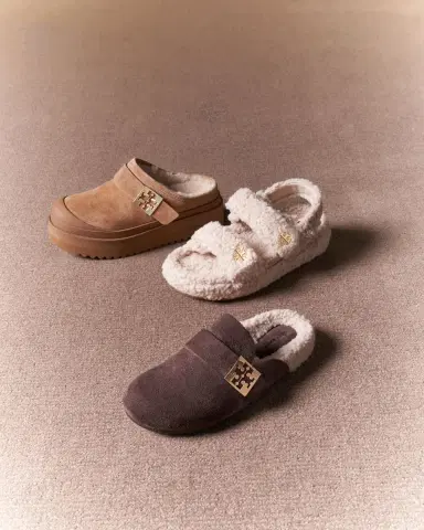 Tory Burch Mellow Suede Shearling Buckle Platform Loafer Mules | Thumbnail 3 Tory Burch Mellow Suede Shearling Buckle Platform Loafer Mules | Thumbnail 3