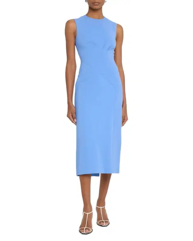Mila Sleeveless Crossover Midi Dress