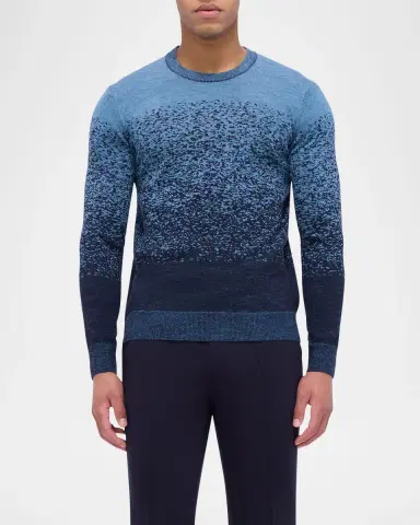 Bugatchi Men's Wool Degrade Crewneck Sweater | Thumbnail 3