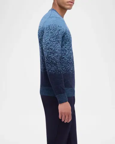 Bugatchi Men's Wool Degrade Crewneck Sweater | Thumbnail 5