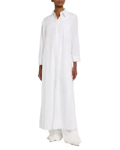TWP Jenny's Gown Oversized Embellished Cotton Poplin Shirtdress | Thumbnail 1