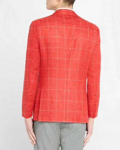 Kiton Men's Cashmere-Blend Windowpane Sport Coat | Thumbnail 3