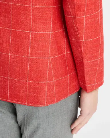 Kiton Men's Cashmere-Blend Windowpane Sport Coat | Thumbnail 8