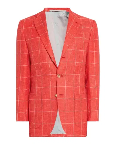 Kiton Men's Cashmere-Blend Windowpane Sport Coat | Thumbnail 1