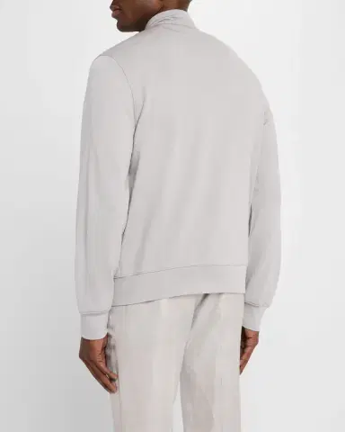 Isaia Men 's Full-Zip Knit Track Jacket | Thumbnail 3