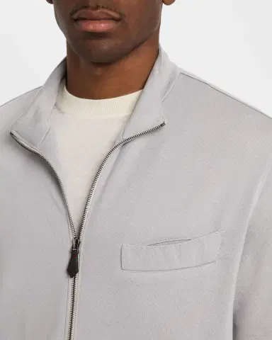 Isaia Men 's Full-Zip Knit Track Jacket | Thumbnail 5