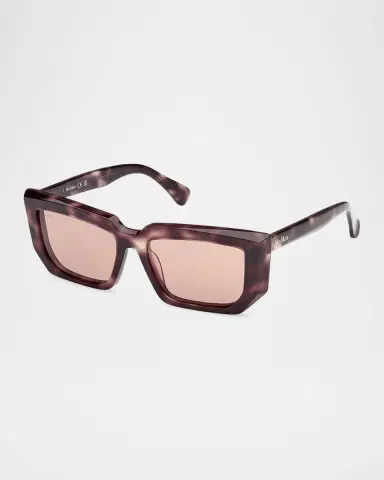 Max Mara Acetate Rectangle Sunglasses | Thumbnail 3 Max Mara Acetate Rectangle Sunglasses | Thumbnail 3