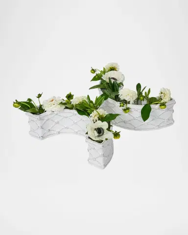Juliska Berry & Thread Petite Parterre Garden Half-Circle Vases, Set of 2 | Thumbnail 2 Juliska Berry & Thread Petite Parterre Garden Half-Circle Vases, Set of 2 | Thumbnail 2